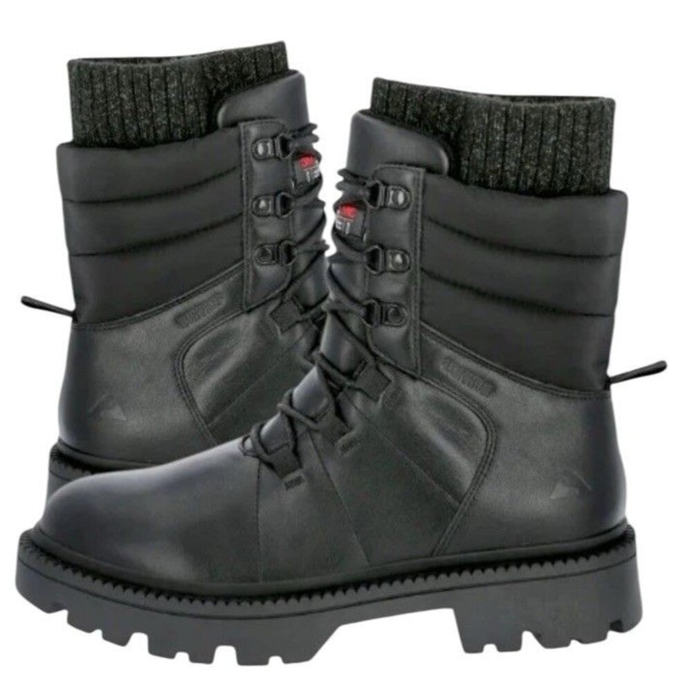 Ozark Trail Snow Boots Women’s 10 Black Waterproof Insulated -20°F Combat Style